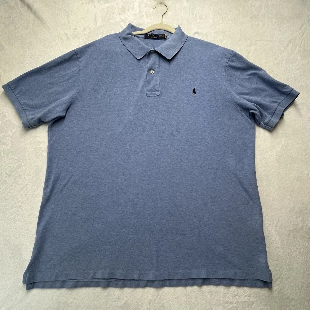 Polo Ralph Lauren Polo Shirt Mens 2XLT Embroidered Logo Casual Preppy Golf